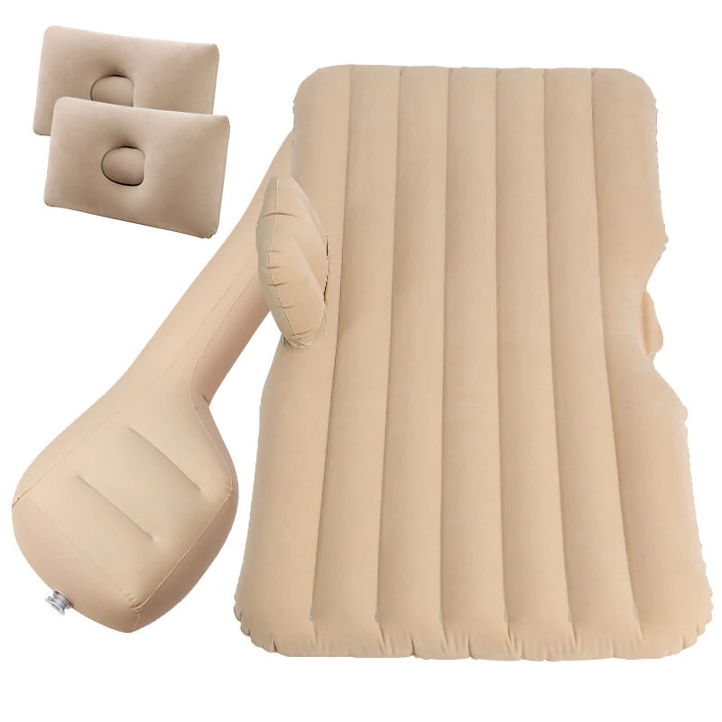 (image for) 138x85cm Car Air Inflatable Travel Mattress Back Seat Bed Multifunctional Sofa Air Bed Pillow With Air Outdoor Camping Mat